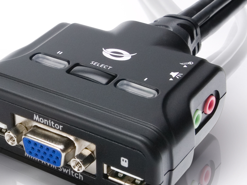 Conceptronic 2-ports USB Pocket KVM Switch + Audio – image 7