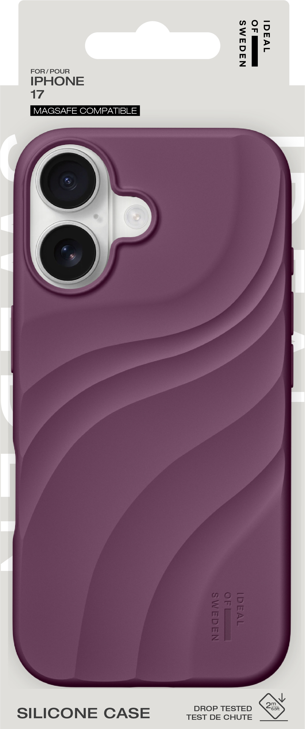 iDeal of Sweden Soft Swirl Silicone Case MagSafe iPhone 17 Velvet Plum – image 5