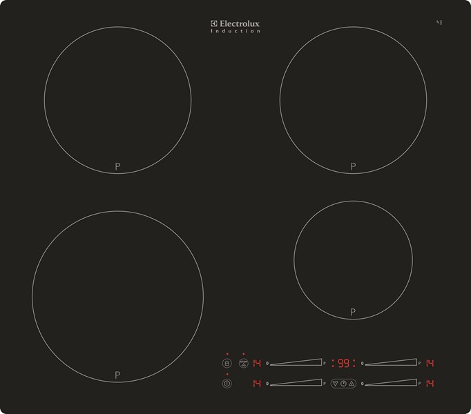 Electrolux GK58TSIO Black Built-in Zone induction hob 4 zone(s) – image 2