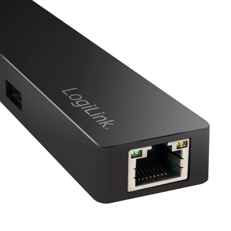 LogiLink UA0313 laptop dock/port replicator USB 3.2 Gen 1 (3.1 Gen 1) Type-C Black – image 2