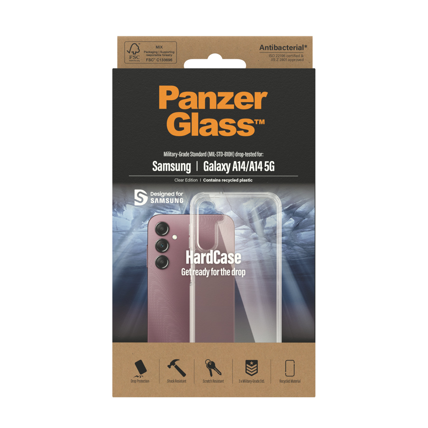 PanzerGlass® HardCase Transparent Samsung Galaxy A14 | A14 5G – image 3