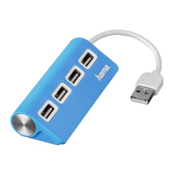 Hama 00012179 interface hub 480 Mbit/s Blue