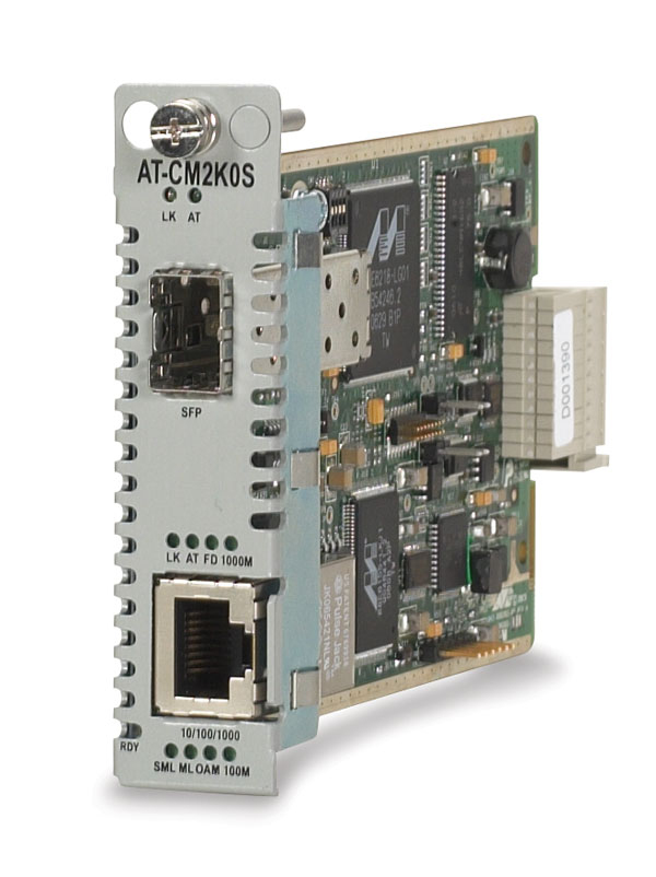 Allied Telesis 10/100/1000T to 1000X SFP Converteon Line Card