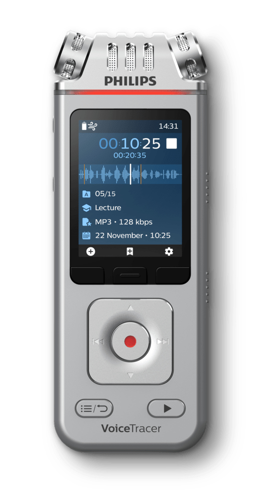 Philips Voice Tracer DVT4110/00 dictaphone Flash card Chrome, Silver – image 1