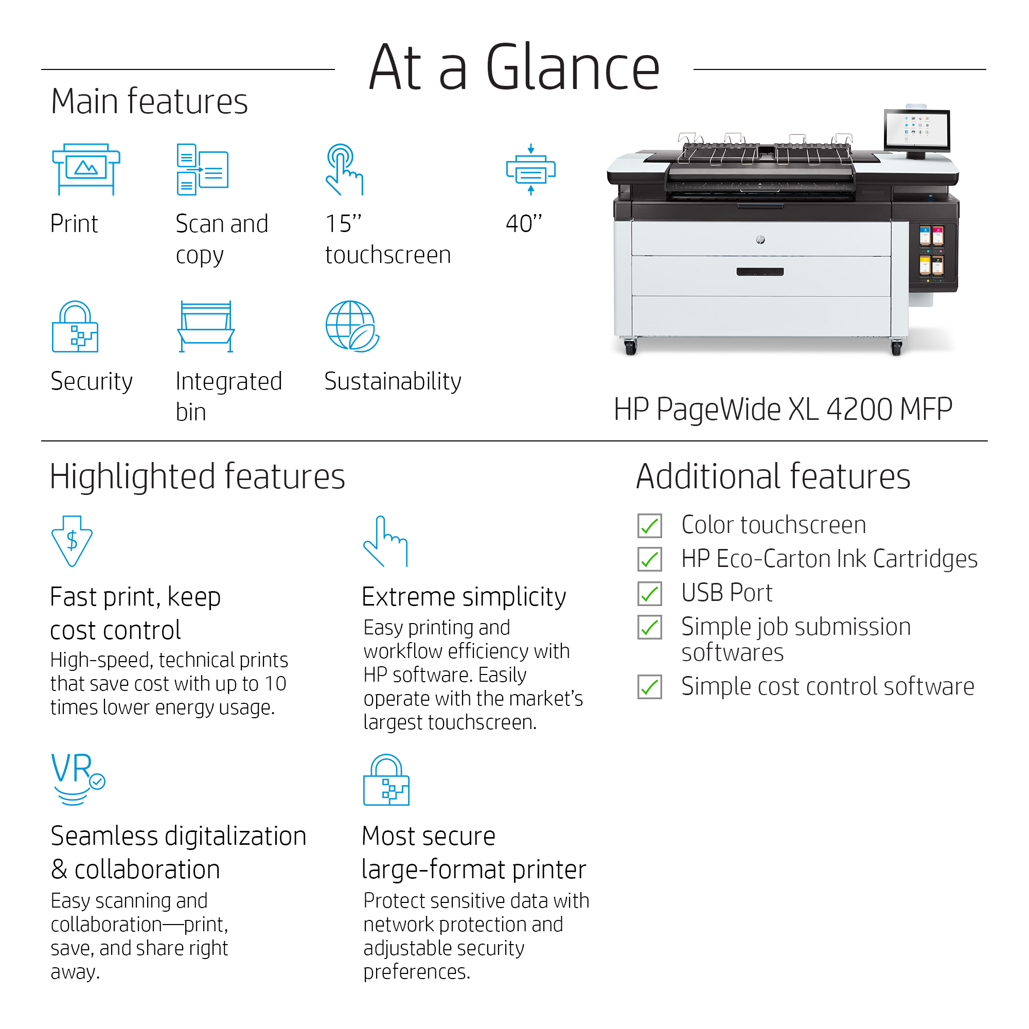 HP PageWide XL 4200 Printer – image 3