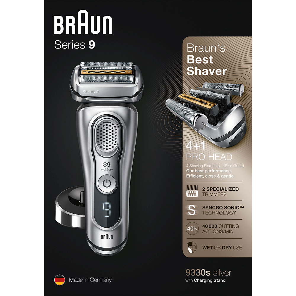 Braun Series 9 9330s Foil shaver Trimmer Silver – image 8