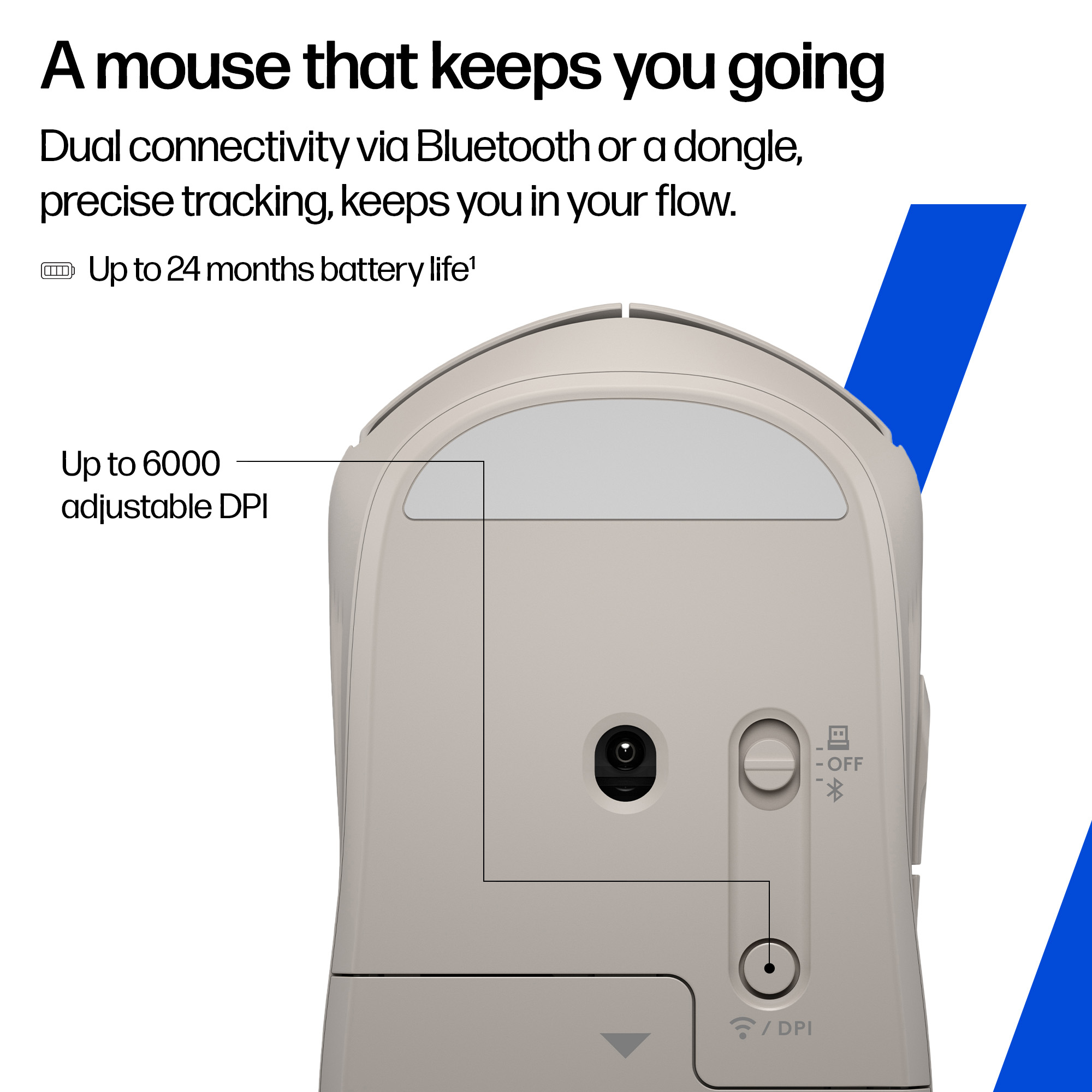 HP 400 Quiet Maple Wireless Mouse – image 7