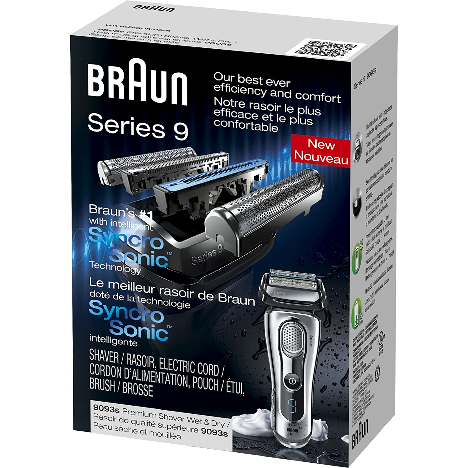 Braun Series 9 9093s Foil shaver Trimmer Silver – image 4
