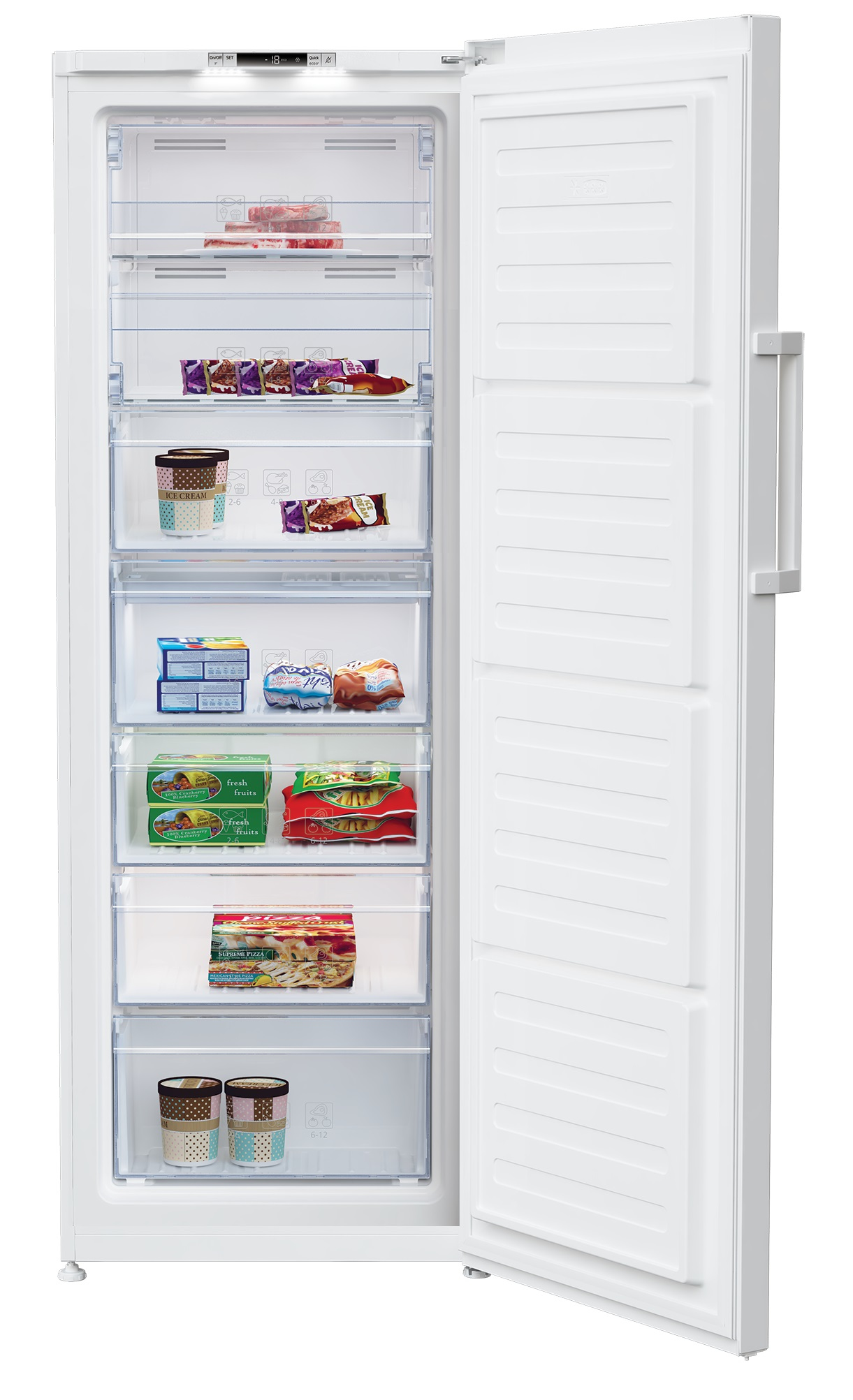 Beko RFNE290I31W freezer Upright freezer Freestanding – image 3