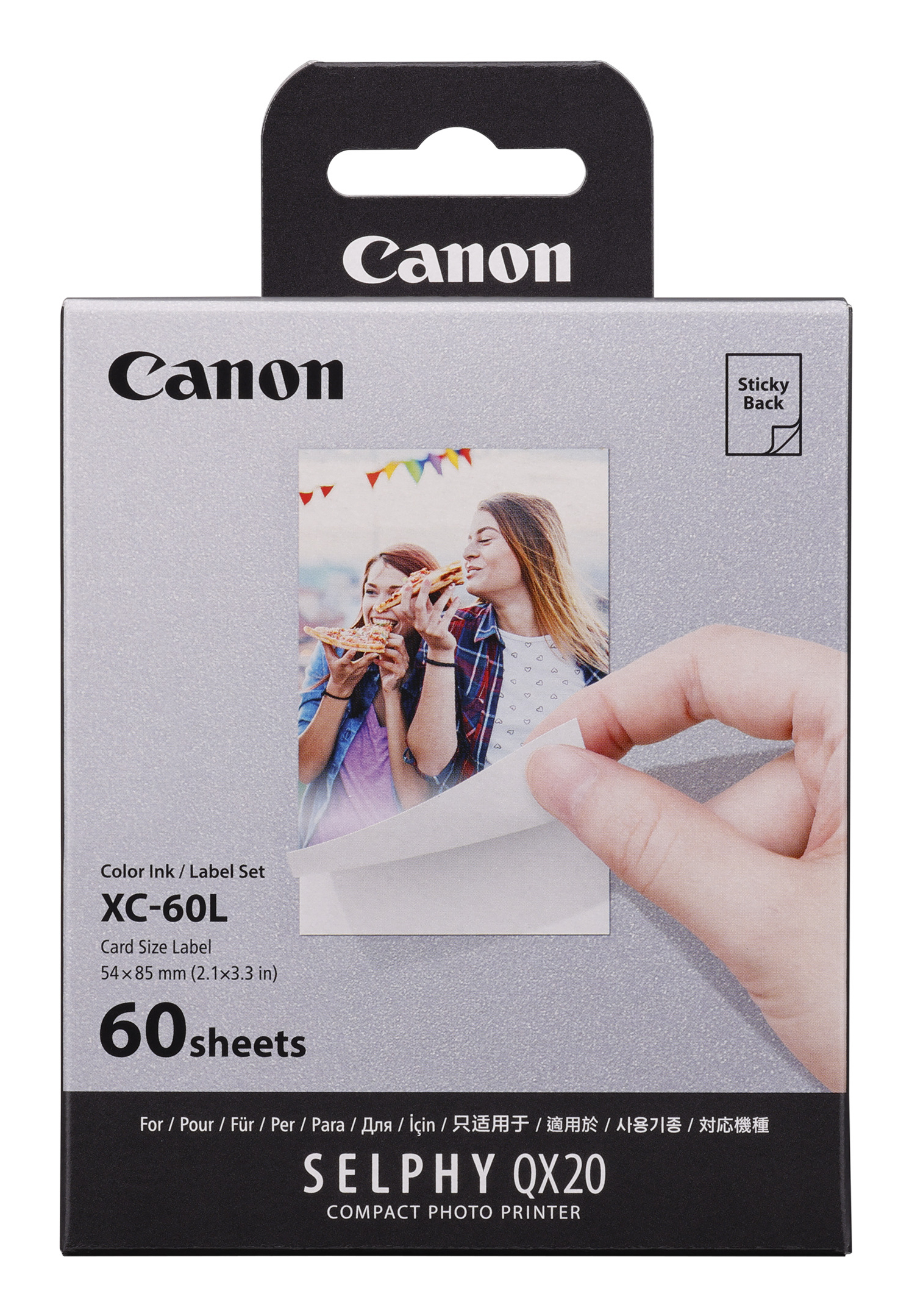 Canon SELPHY XC-60L Bulk Set - Colour (cyan, magenta, yellow) - original - print ribbon cassette and paper kit