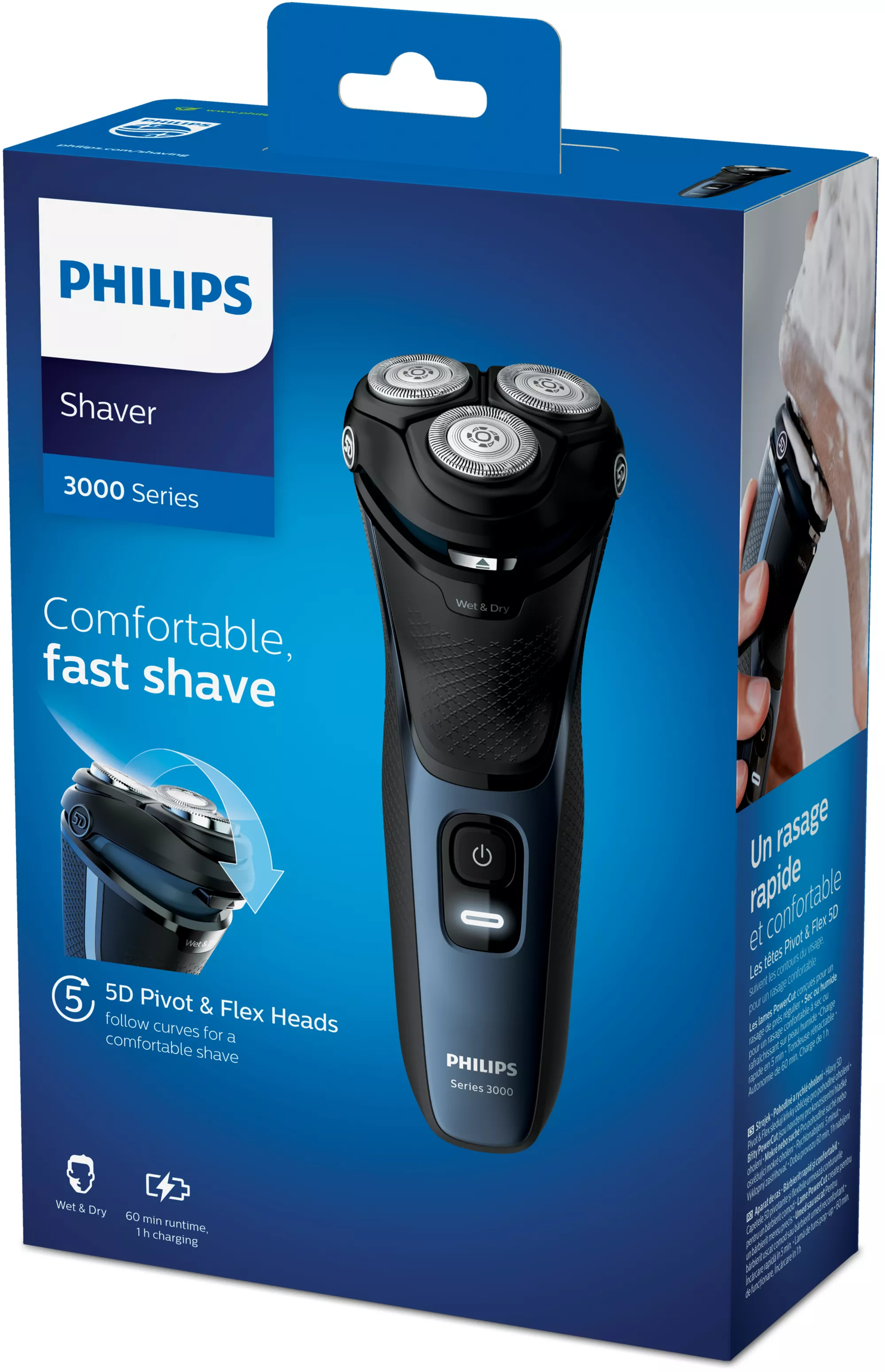 Philips 3000 series Shaver series 3000 S3134/51 Wet or Dry electric shaver, Series 3000 – image 2