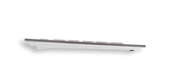 Cherry Strait keyboard Universal USB QWERTZ German Silver, White – image 2