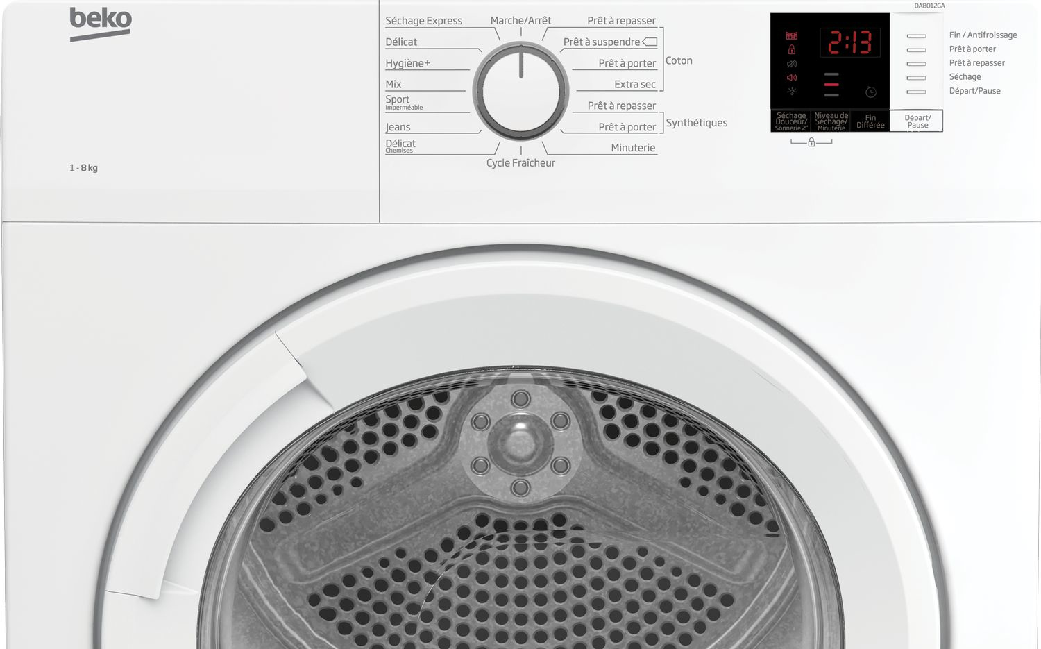 Beko DA8013PA tumble dryer Freestanding Front-load – image 3