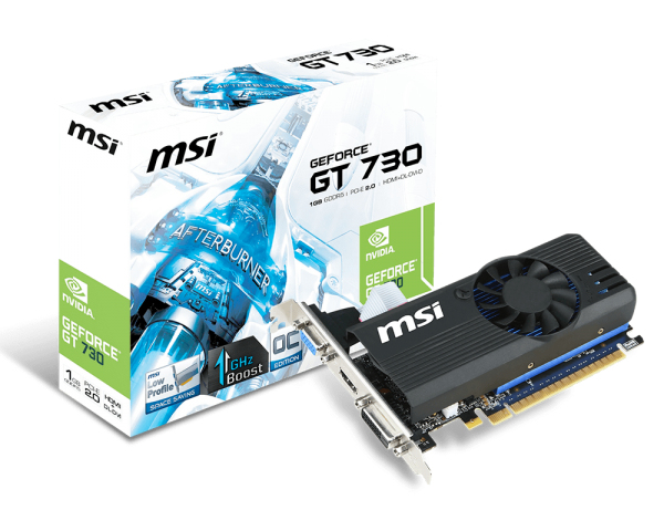 MSI N730K-1GD5LP/OC graphics card NVIDIA GeForce GT 730 – image 1