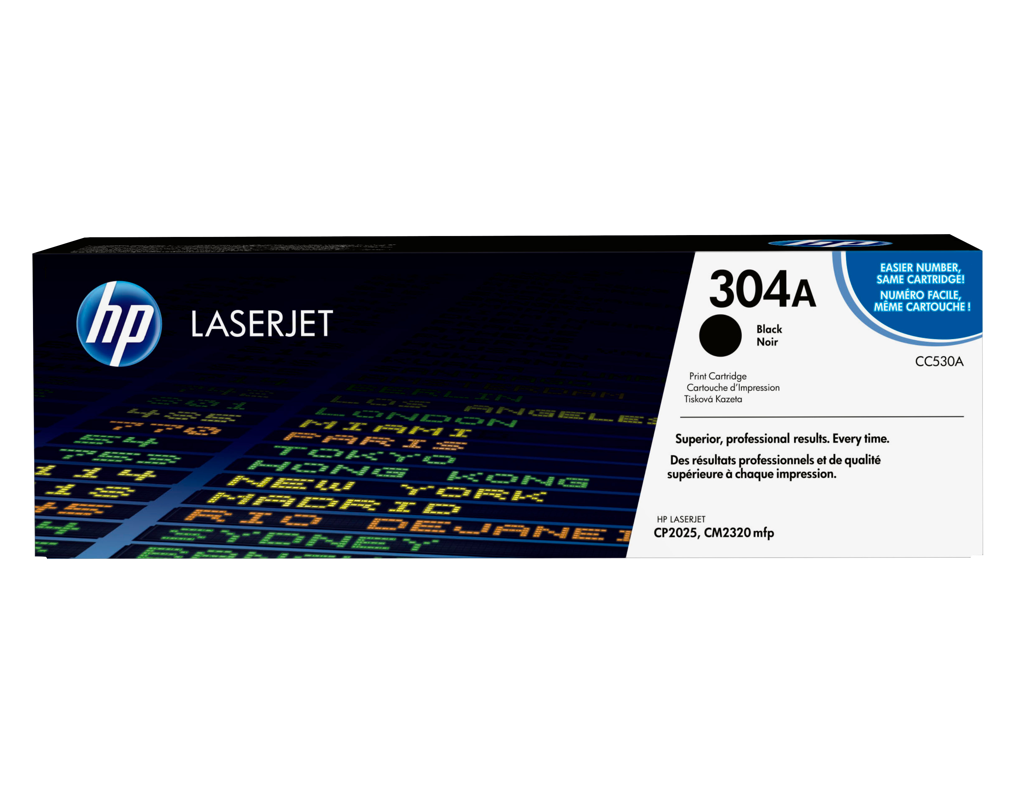 HP 304A, alkuperäinen musta LaserJet-värikasetti