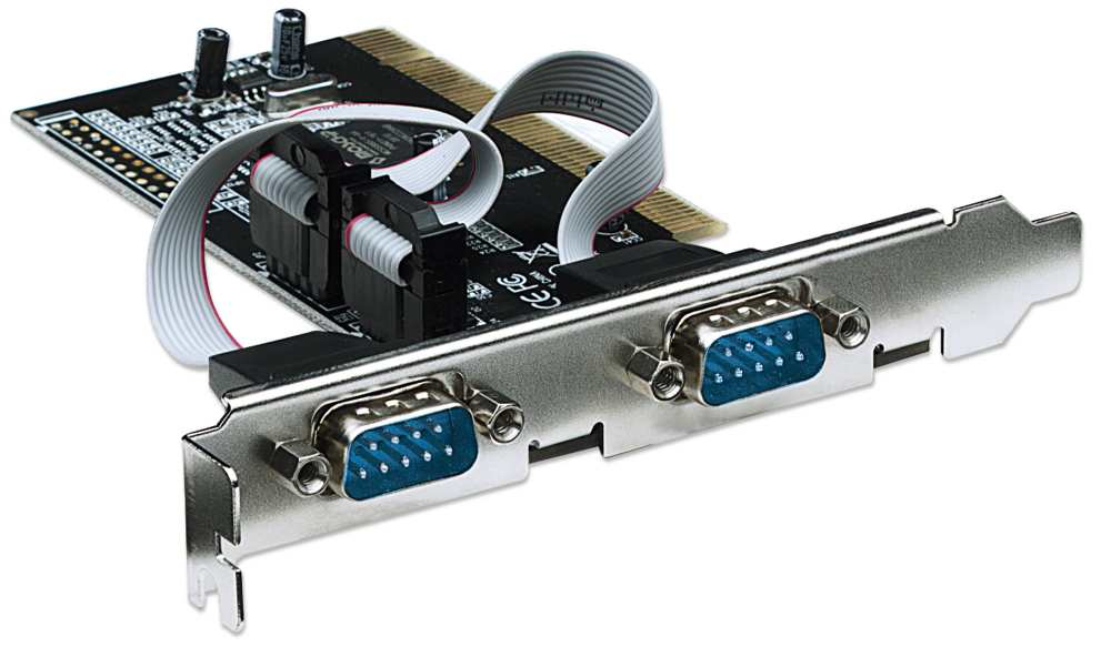 Manhattan Serial PCI Card, Two External DB9 Ports (16C550/16C450 UART), Max 115.2kbps, Box – image 2