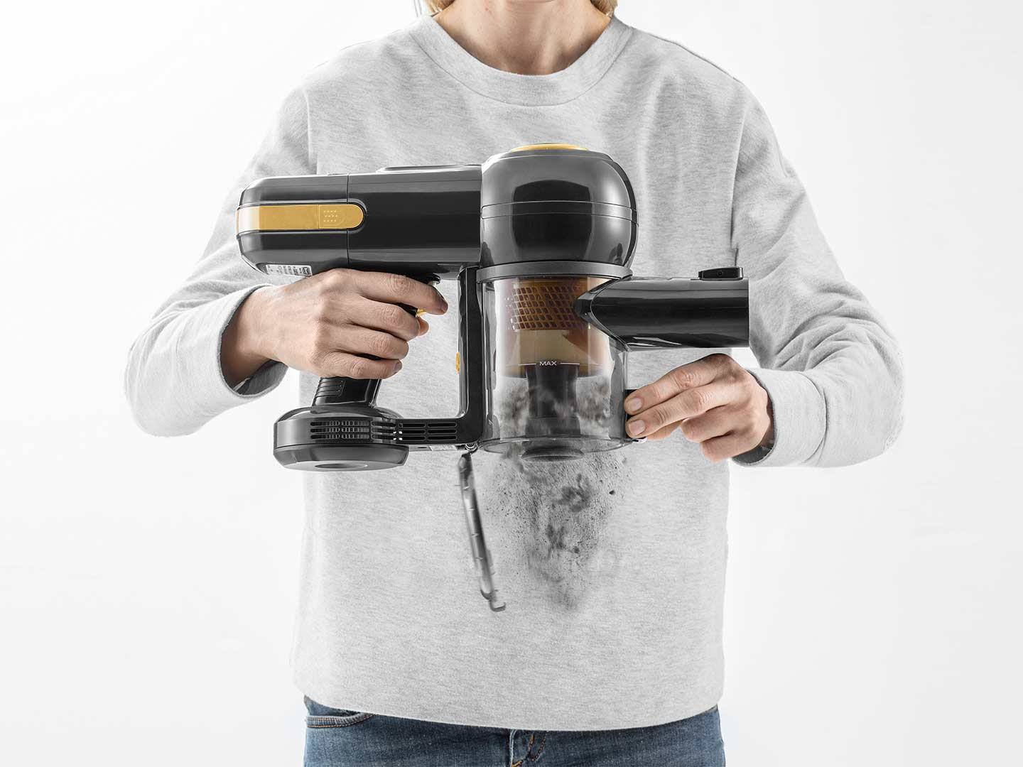De’Longhi XLM21LE1.GYY 2-in-1 stick vacuum Battery Dry EPA Bagless – image 3