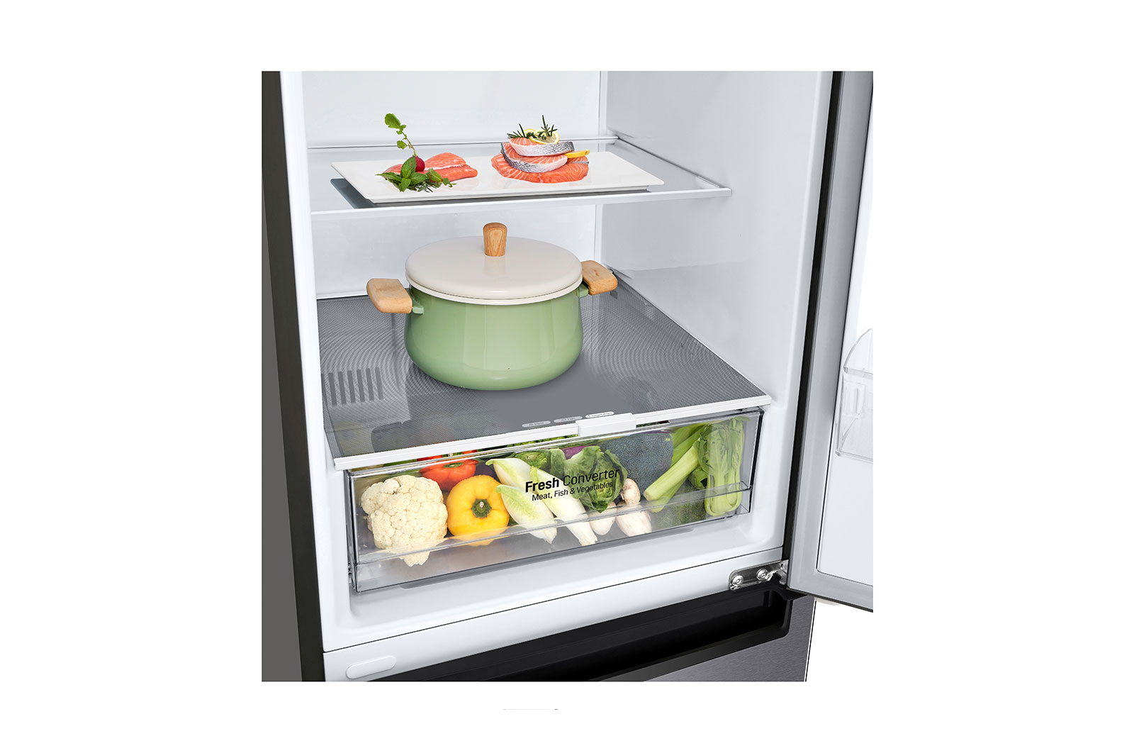 LG GBP61DSSGR fridge-freezer Freestanding – image 4
