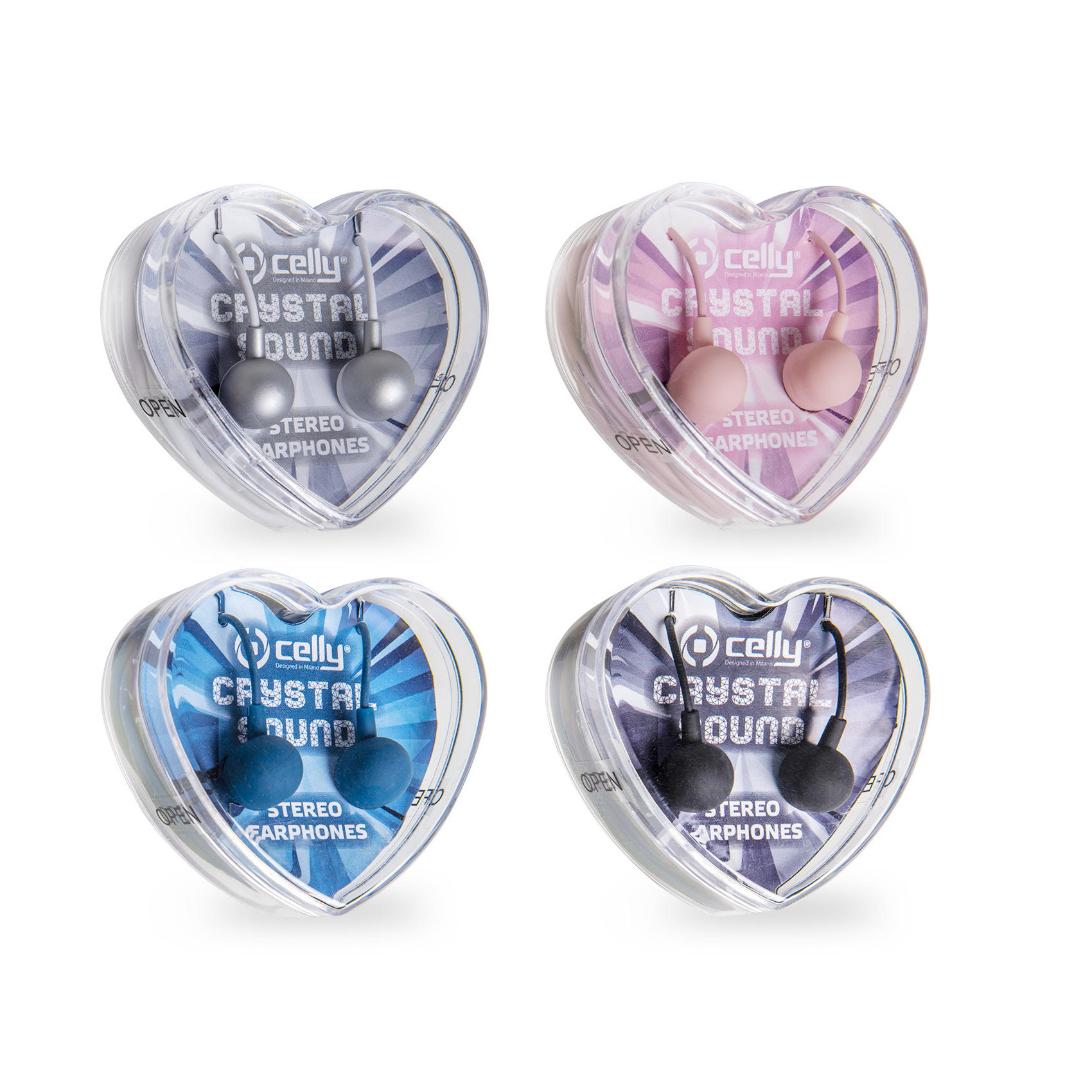 Celly EARHEART headphones/headset Wired In-ear Calls/Music Assorted colours – image 2