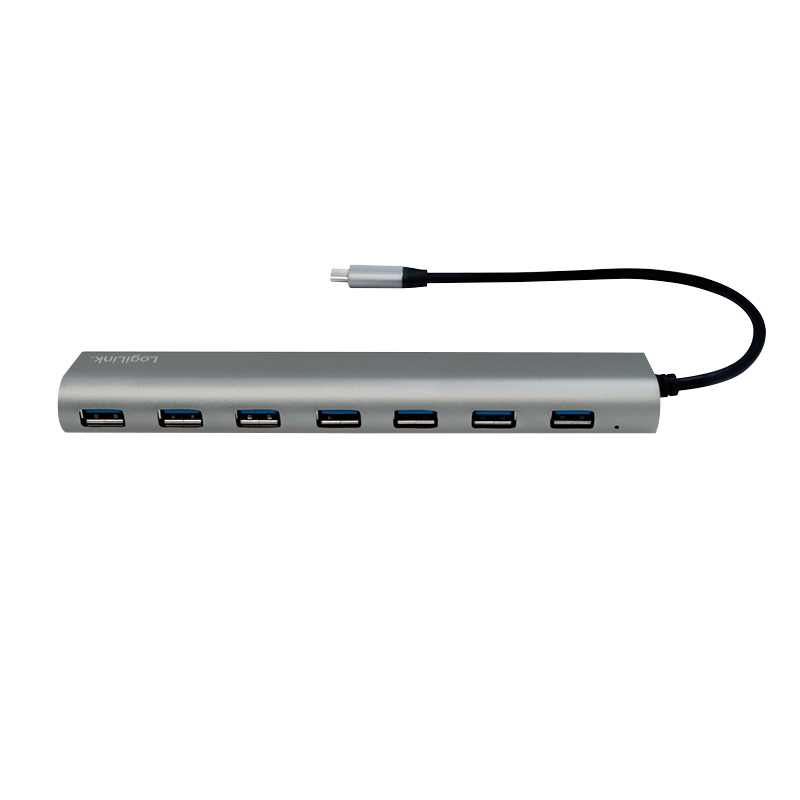 LogiLink UA0310 interface hub USB 3.2 Gen 1 (3.1 Gen 1) Type-C 5000 Mbit/s Grey – image 3