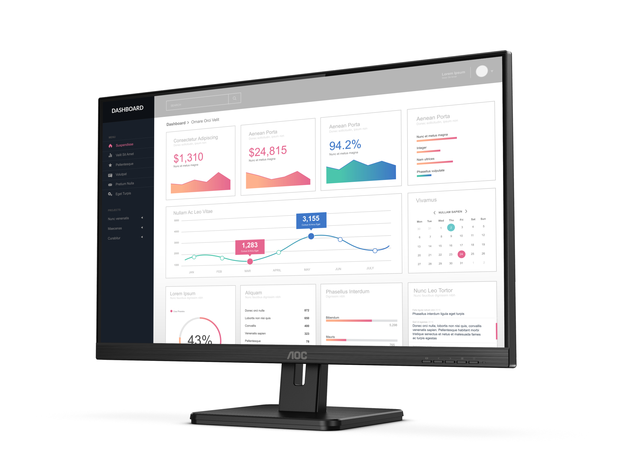 AOC E2 24E2QA/75 computer monitor – image 2