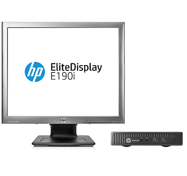 HP 705 G1 Mini + EliteDisplay E190i
