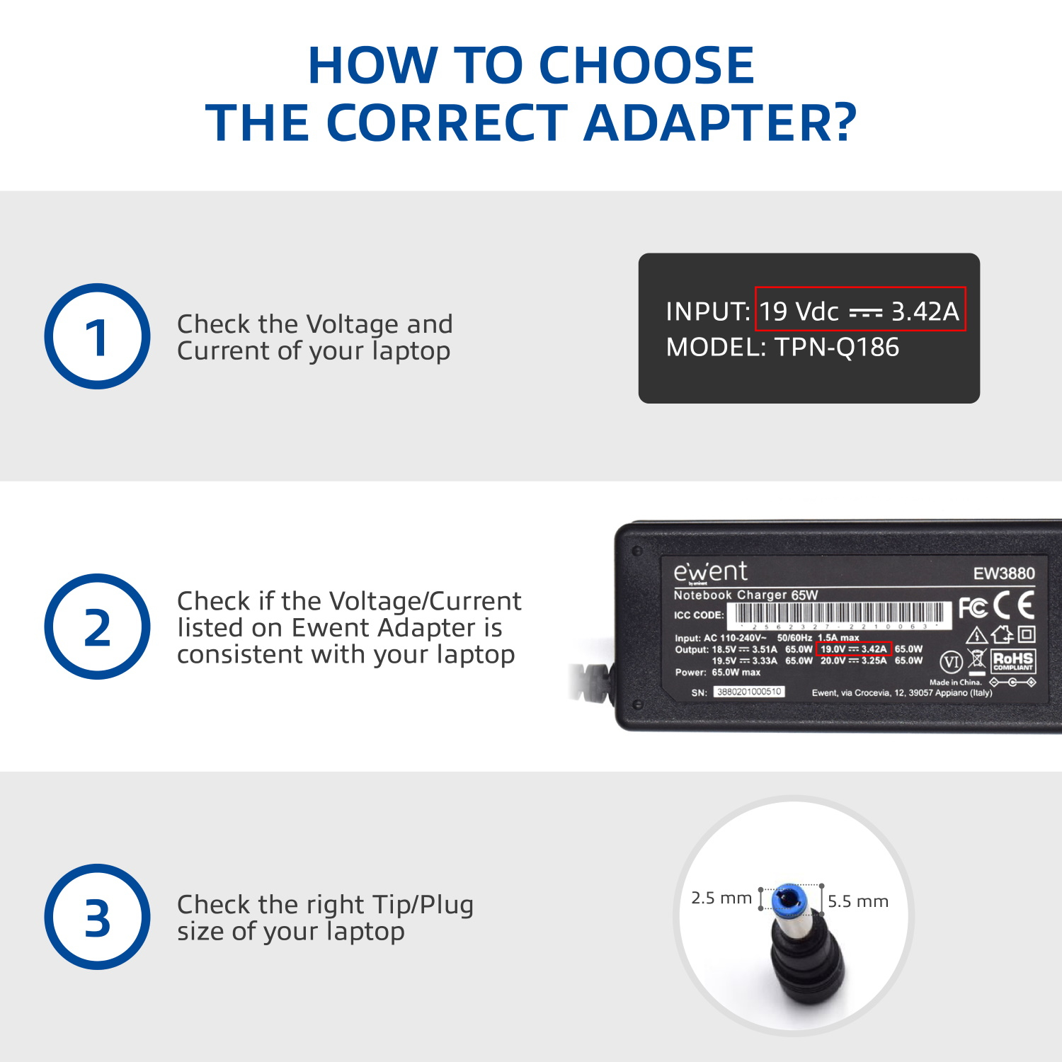 Ewent Notebook charger Home – image 6