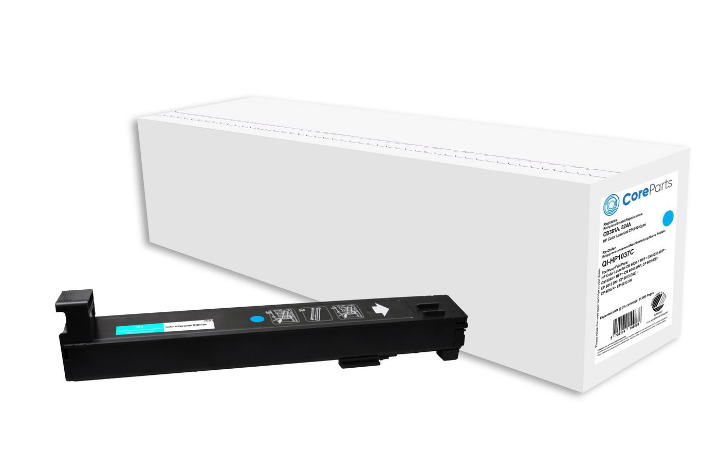 CoreParts Toner Cyan CB381A – image 1
