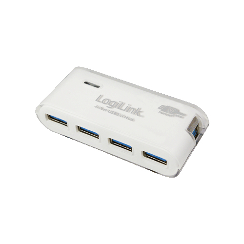LogiLink UA0171 interface hub 5000 Mbit/s White