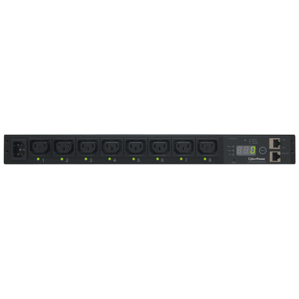 CyberPower PDU15SWHVIEC8FNET power distribution unit (PDU) 8 AC outlet(s) 1U Black – image 3