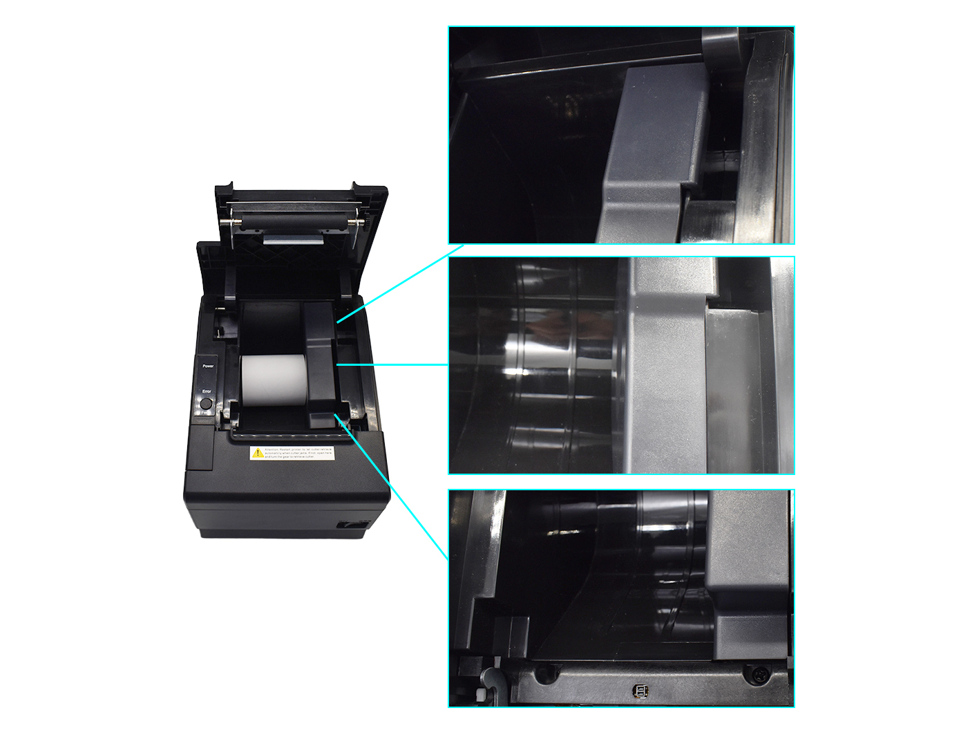 Equip 58/80mm Thermal POS Receipt Printer with Auto Cutter, USB/Ethernet/Serial/Cash Drawer connection – image 8
