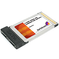 StarTech.com 2 Port SATA CardBus Adapter For Notebooks