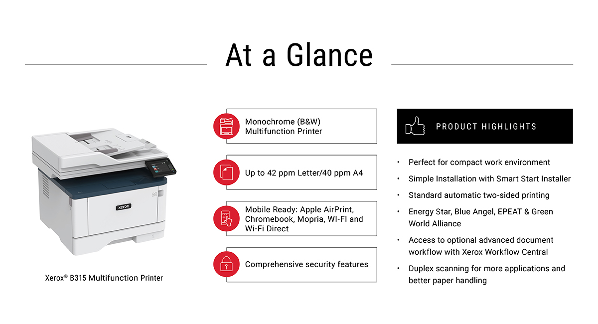Xerox B315/DNI multifunction printer Laser A4 – image 7