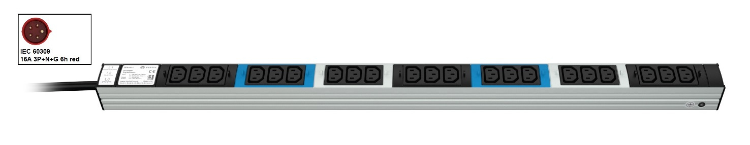 Vertiv Knürr DIS Rack PDU, TripplePower, 0U, input IEC 60309 230/400V – image 2