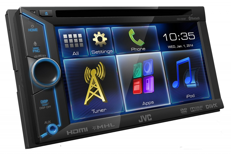 JVC KW-V30BTE car media receiver Black Bluetooth