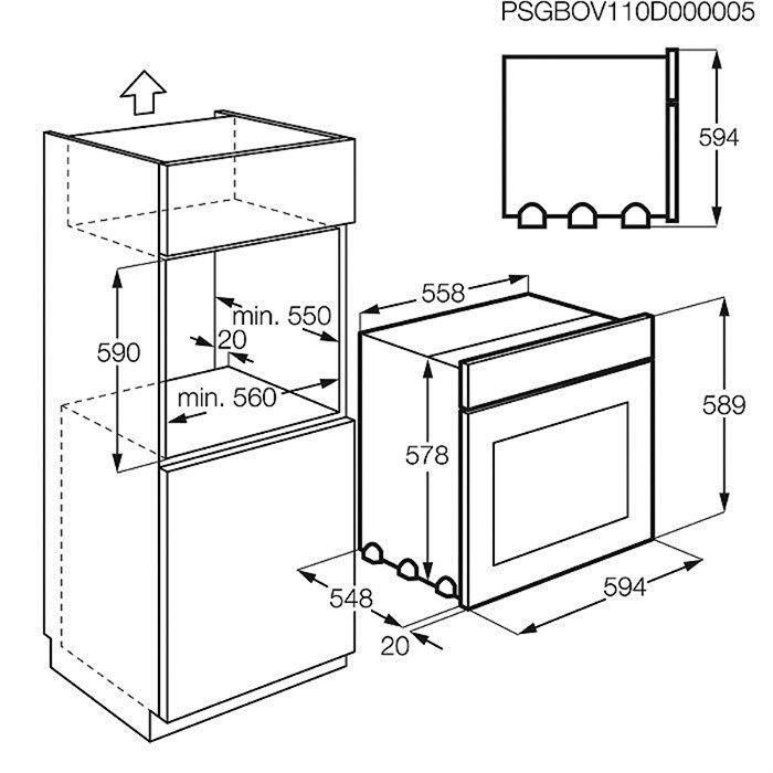 Electrolux EOA3460AOW oven – image 2