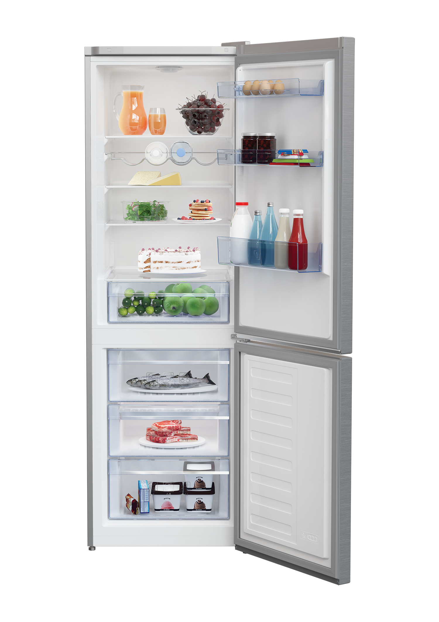 Beko RCSA366K40XBN fridge-freezer Freestanding – image 3