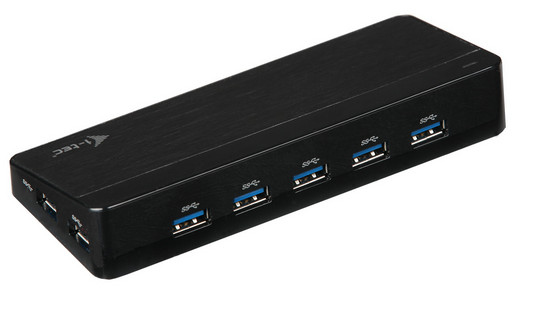 i-tec U3HUB741 interface hub 5000 Mbit/s Black – image 2