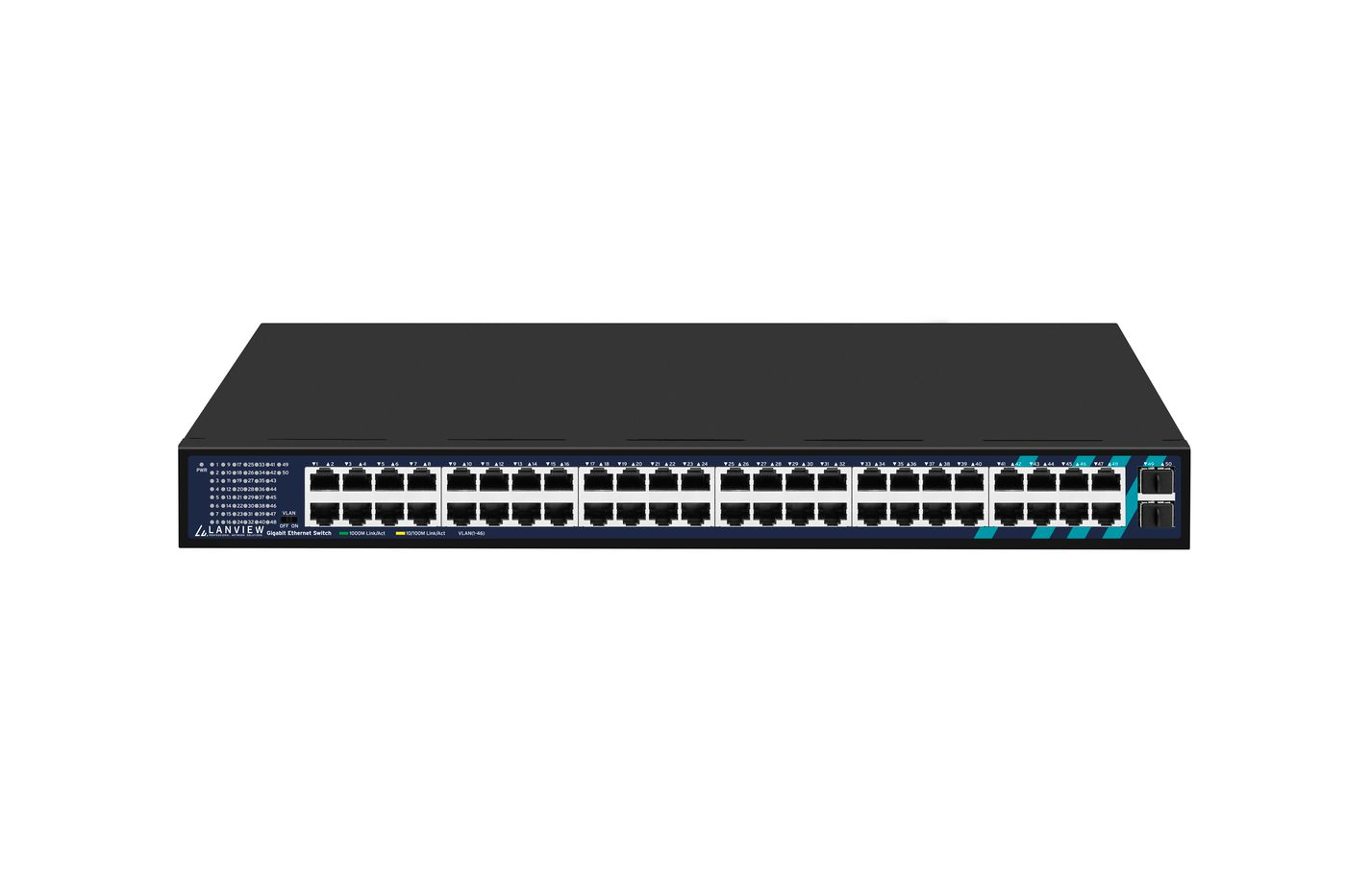Lanview LVN-1UMOUNT-48PORT-2SFP-1G network switch Unmanaged Gigabit Ethernet (10/100/1000) – image 1