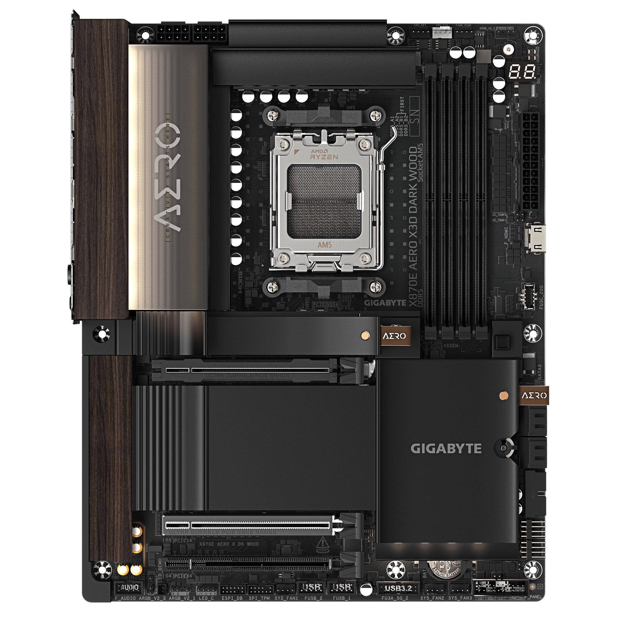 GIGABYTE X870E AERO X3D DARK WOOD – image 2