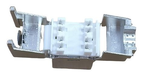 Equip Keystone Jack geschirmt Cat6A LSA schlank wzf.8Stk sil