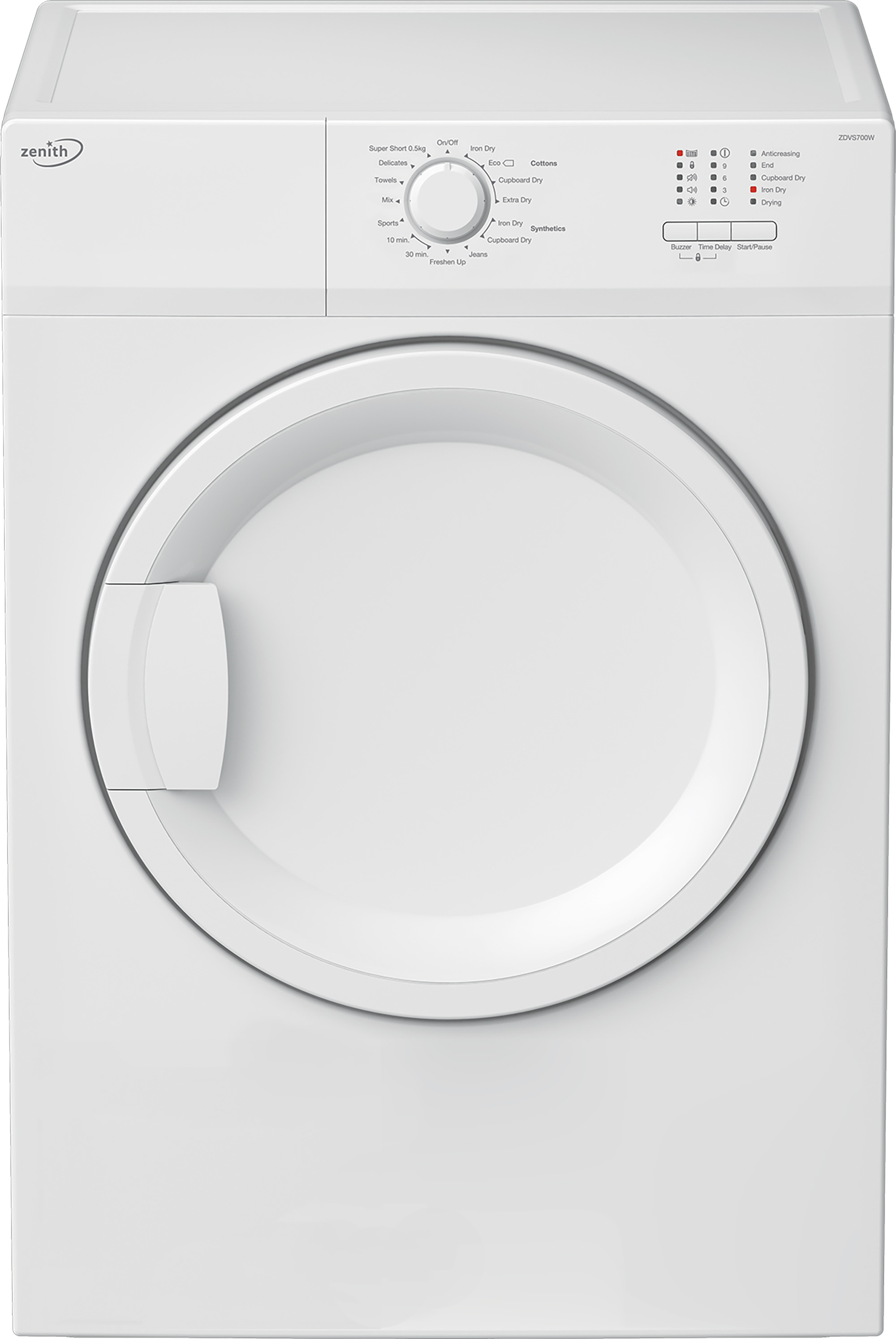 Zenith ZDVS700W 7kg Vented Tumble Dryer with C energy rating – image 2
