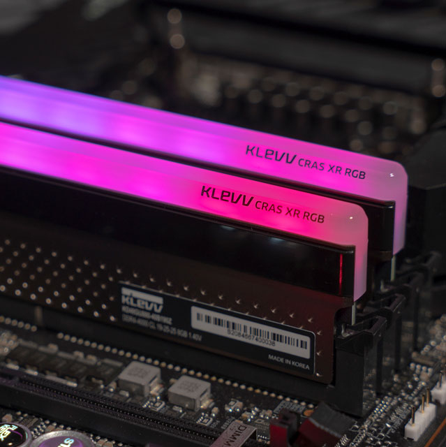 Klevv 8GB CRAS XR RGB GAMING RAM MODULE DDR4 4266MT/s PC4-34100 UNBUFFERED NON-ECC – image 2