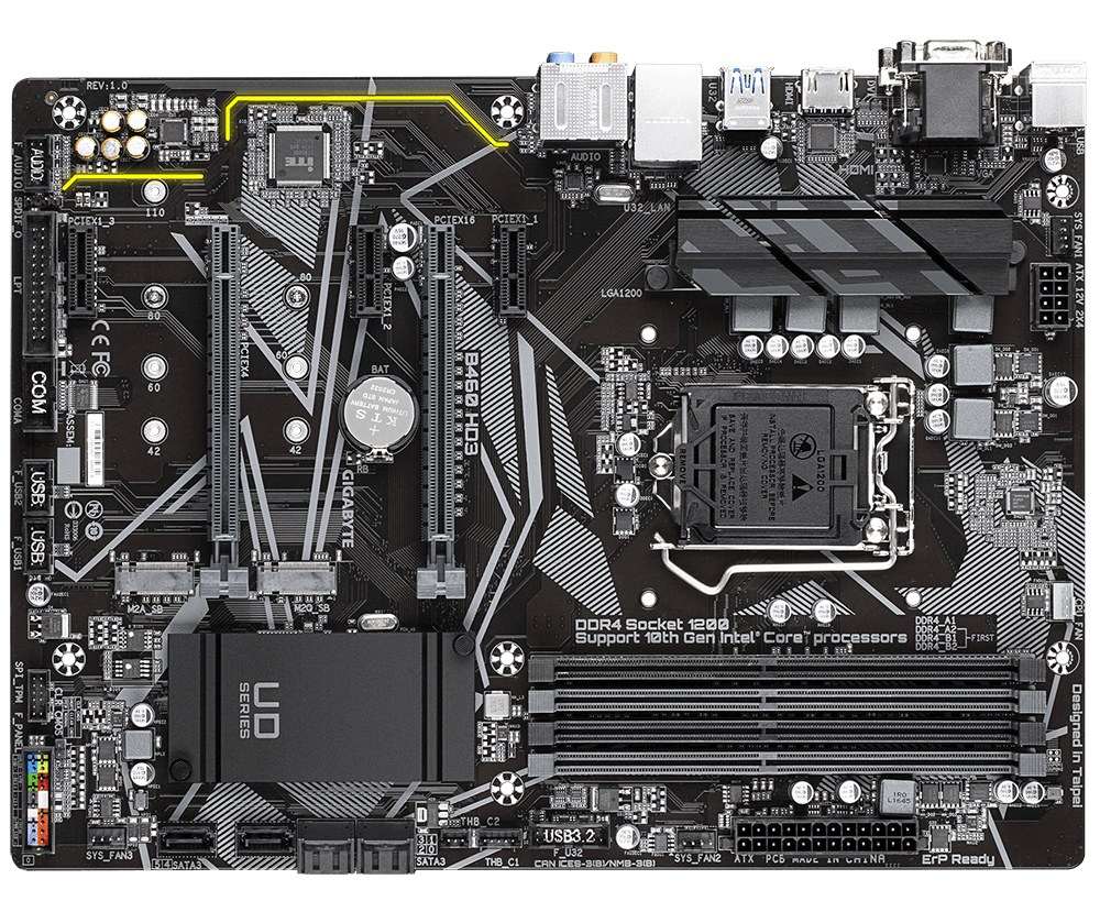 GIGABYTE B460 HD3 (rev. 1.0)