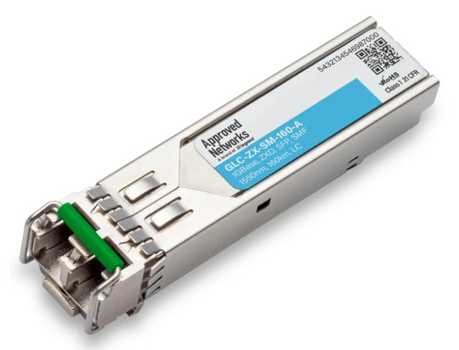 Legrand GLC-ZX-SM-160-A network transceiver module Fiber optic 1000 Mbit/s SFP 1550 nm