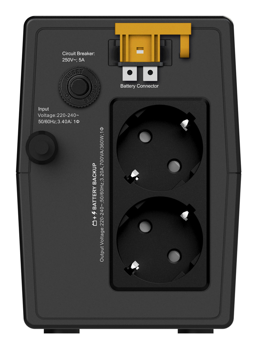 APC BVG700I-GR uninterruptible power supply (UPS) Line-Interactive 0.7 kVA – image 2
