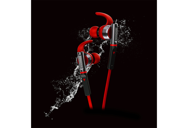 Kenwood KHS-R800-R headphones/headset Wired In-ear Grey, Red – image 7