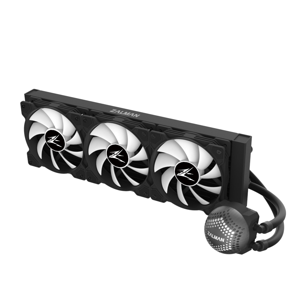 Zalman ALPHA36 Black CPU Liquid Cooler 360mm Radiator 3 x 120 mm Fan ARGB pump Dual – image 4