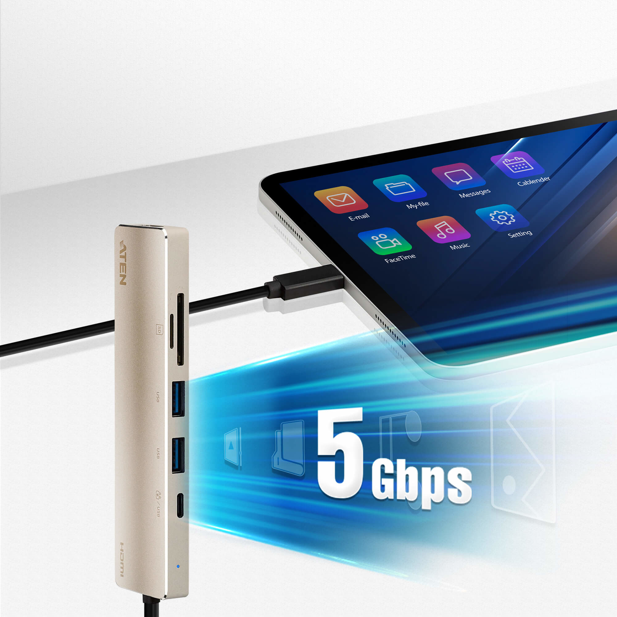 ATEN USB-C Multiport Mini Dock with Power Pass-Through – image 7