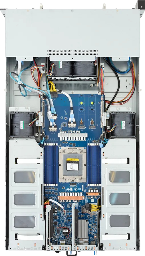 GIGABYTE G293-Z23-AAM1 AMD SoC Socket SP5 Rack (2U) Black, Steel – image 4